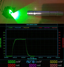 Load image into Gallery viewer, LPM laser power meter shows the real power of Zeus pocket 200mw high power green laser pointer 532nm lazer