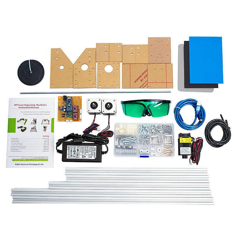 15000 MW Blaue Lasergraviermaschine – DIY CNC Laser Cutter Mit Einstellbarem Fokus, 450 Nm