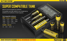 Load image into Gallery viewer, Ladegerät nitecore d4 18650, 26650 ,16340