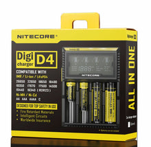 Load image into Gallery viewer, Nitecore D4 Professional Digi Charger For 18650 16340 18350 14500 26650 CR123A Li-ion & Ni-MH