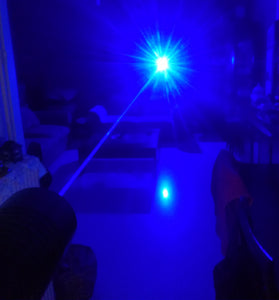 Blue blau laser pointer night beam 450nm wicked high power burning laserpointer