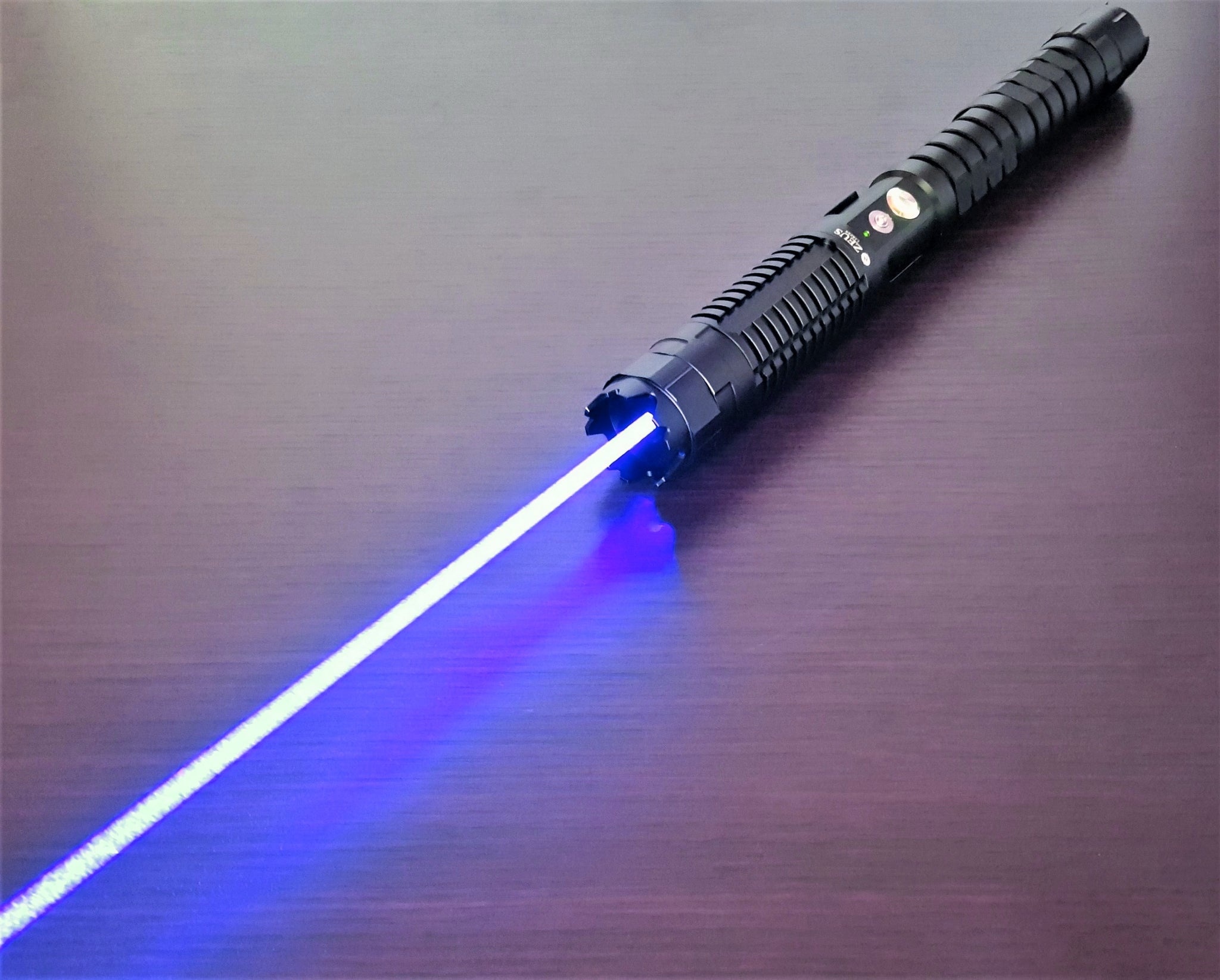 10Watt High Power Blue Burning Laser Pointer Adjustable Visible Beam Light  450nm