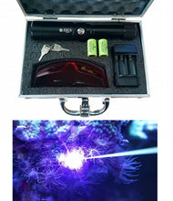 Load image into Gallery viewer, Powerful high power aiptasia blue laser pointer 3W + Saltwater Aquarium Aiptazia &amp; Majanos Killing Removal &amp; pest anemones