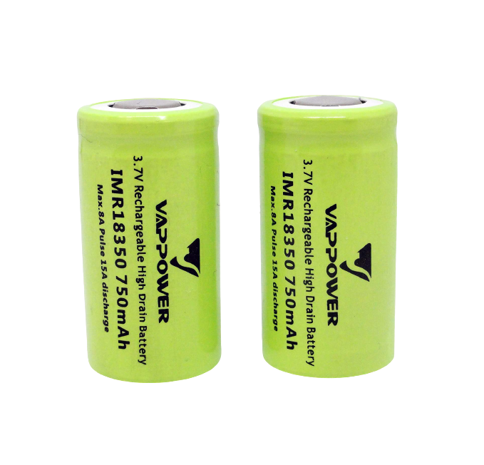 Vappower IMR 18350 750mAh 3,7V 15A Rechargeable High Drain Battery Zeus Lasers Vappower IMR 18350 750mAh 3,7V 15A Rechargeable High Drain Battery Zeus Lasers