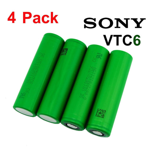 SONY 18650 3120mAh VTC6 30A BATTERY 100% GENUINE FROM SONY + PLASTIC CASES 4pcs