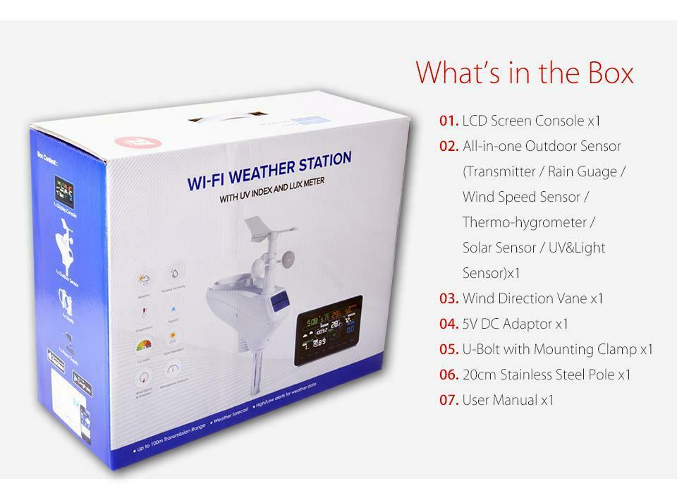 Smart Professional Wireless WiFi Weather Station Remote Monitoring – Zeus  Lasers