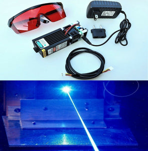 Powerful 15Watt Blue Laser Module Head Diode 450nm For Engraving Cutter Machine Full Kit