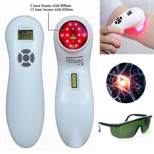 Cold Laser Therapy Device 510mW Low level Laser Healing For Body Pain Relief  + Goggles