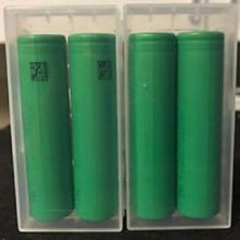 Load image into Gallery viewer, 4 x Sony VTC6 18650 30A High Drain 3,7V 3120mAh Rechargeable Battery + Plastic Cases