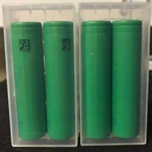 4 x Sony VTC6 18650 30A High Drain 3,7V 3120mAh Rechargeable Battery + Plastic Cases