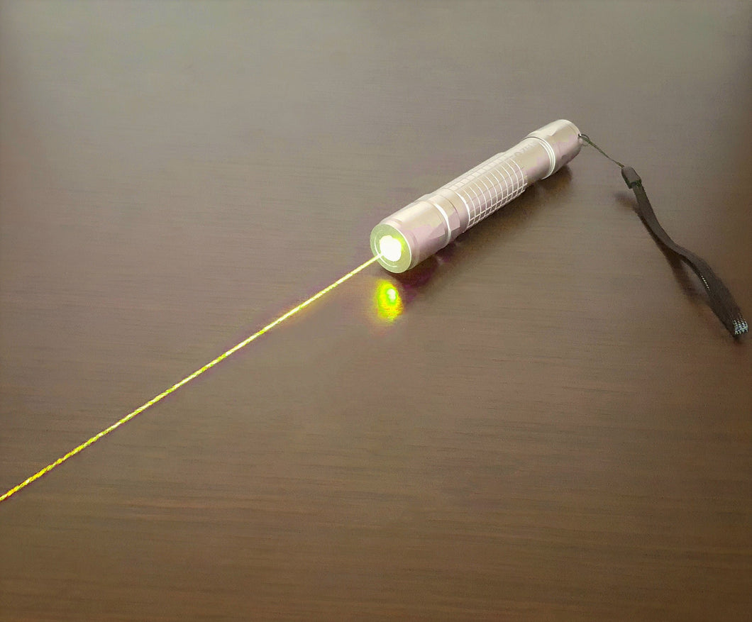 yellow gold laser pointer high power pen 589nm powerful